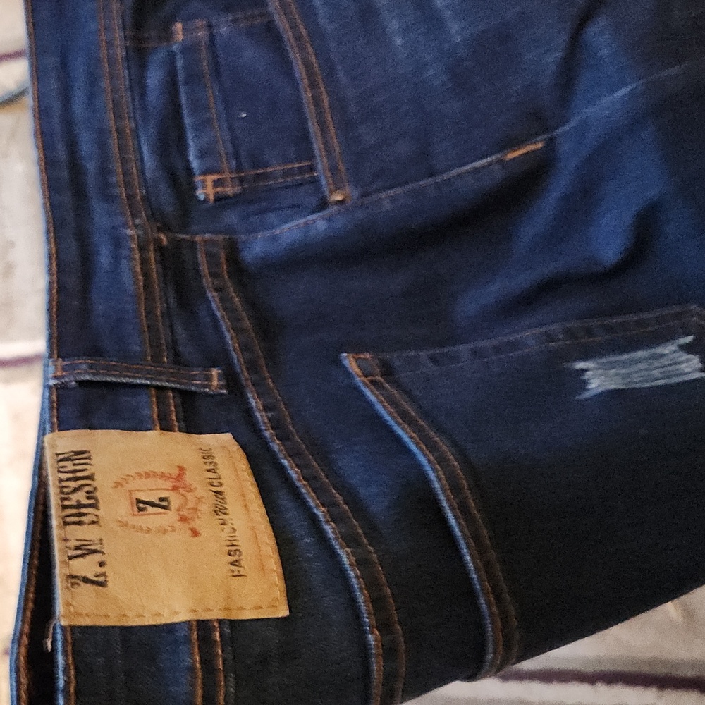 Z W Design Jeans 40"W×30"L×10.5C EUC - Picture 3 of 9